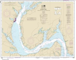 Buy map Potomac River Lower Cedar Point to Mattawoman Creek Nautical Chart (12288) by NOAA from Maryland Maps Store