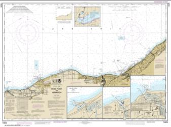 Buy map Moss Point to Vermilion; Beaver Creek; Vermilion Harbor; Rocky River Nautical Chart (14826) by NOAA from Ohio Maps Store