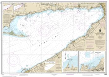 Buy map Buffalo to Erie; Dunkirk; Barcelone Harbor Nautical Chart (14838) by NOAA from New York Maps Store