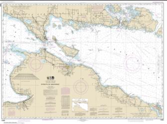 Buy map Straits of Mackinac Nautical Chart (14880) by NOAA from United States Maps Store