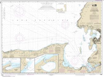 Buy map St. Marys River to Au Sable Point; Whitefish Point; Little Lake Harbors; Grand Marais Harbor Nautical Chart (14962) by NOAA from United States Maps Store