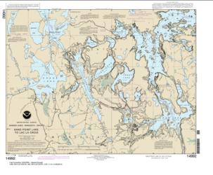 Buy map Sand Point Lake to Lac la Croix, including Crane Lake and Little Vermilon Lake Nautical Chart (14992) by NOAA from Minnesota Maps Store