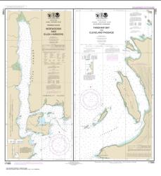 Buy map Woewodski and Eliza Hbrs.; Fanshaw Bay and Cleveland Passage Nautical Chart (17365) by NOAA from Alaska Maps Store