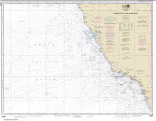 Buy map San Diego to Cape Mendocino Nautical Chart (18020) by NOAA from United States Maps Store