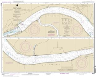 Buy map Columbia River John Day Dam to Blalock Nautical Chart (18535) by NOAA from Oregon Maps Store