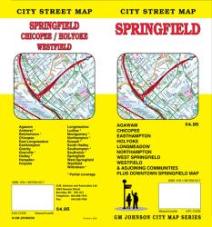 Buy map Springfield, Massachusetts by GM Johnson from Massachusetts Maps Store