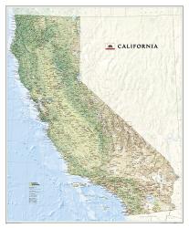 Buy map California, Laminated by National Geographic Maps from California Maps Store