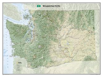 Buy map Washington, Tubed by National Geographic Maps from Washington Maps Store