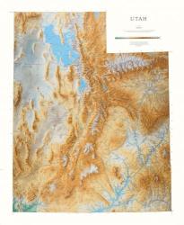 Buy map Utah, Physical by Raven Press from Utah Maps Store
