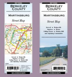 Buy map Berkeley County and Martinsburg, West Virginia by GM Johnson from West Virginia Maps Store