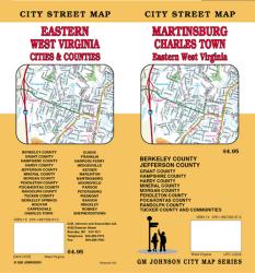 Buy map Martinsburg, Charles Town and Eastern West Virginia by GM Johnson from West Virginia Maps Store