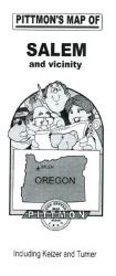 Buy map Salem, Oregon Vicinity by Pittmon Map Company from Oregon Maps Store