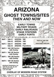 Buy map Arizona, Ghost Towns, 6-Map Set, Then and Now by Northwest Distributors from Arizona Maps Store