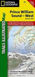 Buy map Prince William Sound, West, Alaska, Map 761 by National Geographic Maps from Alaska Maps Store