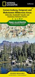 Buy map Carson-Iceberg, Emigrant and Mokelumne Wilderness Areas, Map 807 by National Geographic Maps from California Maps Store