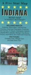 Buy map Indiana by Five Star Maps, Inc. from Indiana Maps Store