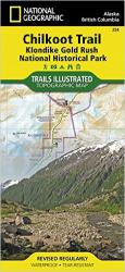 Buy map Chilkoot Trail and Klondike Gold Rush, Alaska, Map 254 by National Geographic Maps from Alaska Maps Store