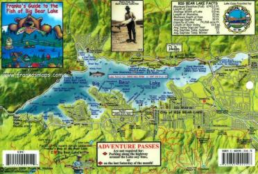 Buy map California Fish Card, Big Bear Lake 2009 by Frankos Maps Ltd.