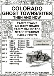 Buy map Colorado, Ghost Towns, 6-Map Set, Then and Now by Northwest Distributors from Colorado Maps Store