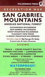 Buy map San Gabriel Mountains and Angeles National Forest, California Trails Recreation Map by Wilderness Press from California Maps Store