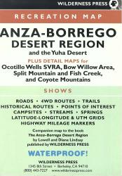 Buy map Anza-Borrego Desert State Park, California by Wilderness Press from California Maps Store