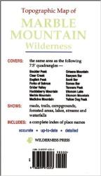 Buy map Marble Mountain Wilderness, California, Topographic by Wilderness Press
