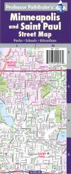 Buy map Minneapolis-St Paul, Minnesota by Hedberg Maps