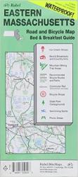 Buy map Massachusetts, Eastern, Road and Bicycle Map, waterproof by Rubel BikeMaps from Massachusetts Maps Store