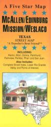 Buy map McAllen, Edinburg, Mission and Weslaco, Texas by Five Star Maps, Inc. from Texas Maps Store
