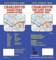 Buy map Charleston, Kanawha, Putnam, Boone, St Albans, West Virginia by GM Johnson from West Virginia Maps Store
