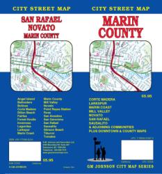 Buy map Marin County, California by GM Johnson from California Maps Store