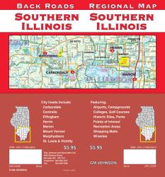 Buy map Illinois, Southern, Back Roads by GM Johnson from Illinois Maps Store