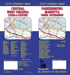 Buy map Parkersburg, Marietta, Vienna and Buckhannon, West Virginia by GM Johnson from West Virginia Maps Store