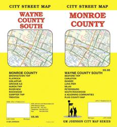 Buy map Monroe County, Michigan by GM Johnson from Michigan Maps Store