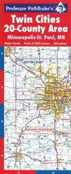 Buy map Twin Cities, Minnesota, Greater Metro Regional (20 Counties) by Hedberg Maps from Minnesota Maps Store
