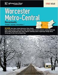 Buy map Worcester, Metro and Central Massachusetts by Kappa Map Group