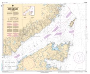 Buy map Strait of Belle Isle/Detroit de Belle Isle by Canadian Hydrographic Service from Canada Maps Store