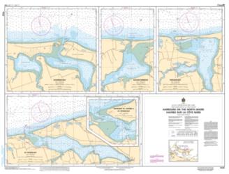 Buy map Harbours on the North Shore/Havres Sur La Cote Nord by Canadian Hydrographic Service from Canada Maps Store