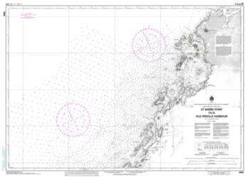 Buy map St. Barbe Point to/a Old Ferolle Harbour by Canadian Hydrographic Service from Canada Maps Store