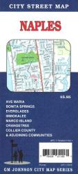 Buy map Naples and Marco Island, Florida by GM Johnson from Florida Maps Store