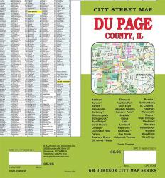 Buy map Du Page County, Illinois by GM Johnson from Illinois Maps Store