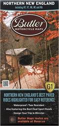 Buy map Northern New England, Butler Motorcyle Map G1 by Butler Motorcycle Maps from New York Maps Store