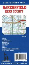 Buy map Bakersfield and Kern County, California by GM Johnson
