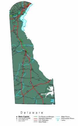 Interactive Delaware map