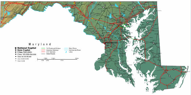 Interactive Maryland map