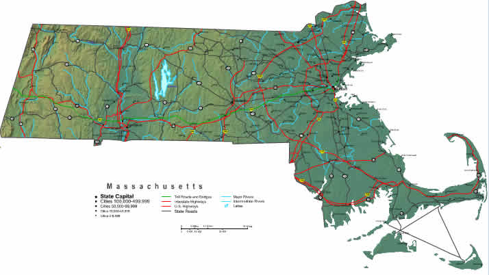 Interactive Massachusetts map
