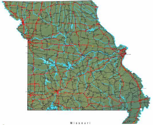 Interactive Missouri map