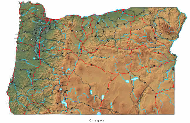 Interactive Oregon map