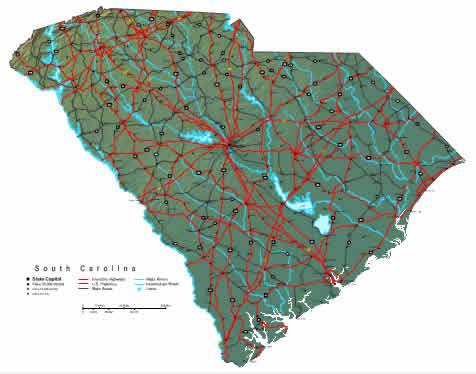Interactive South Carolina map