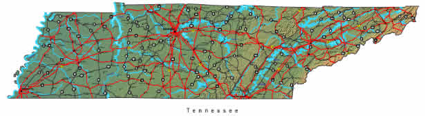 Interactive Tennessee map